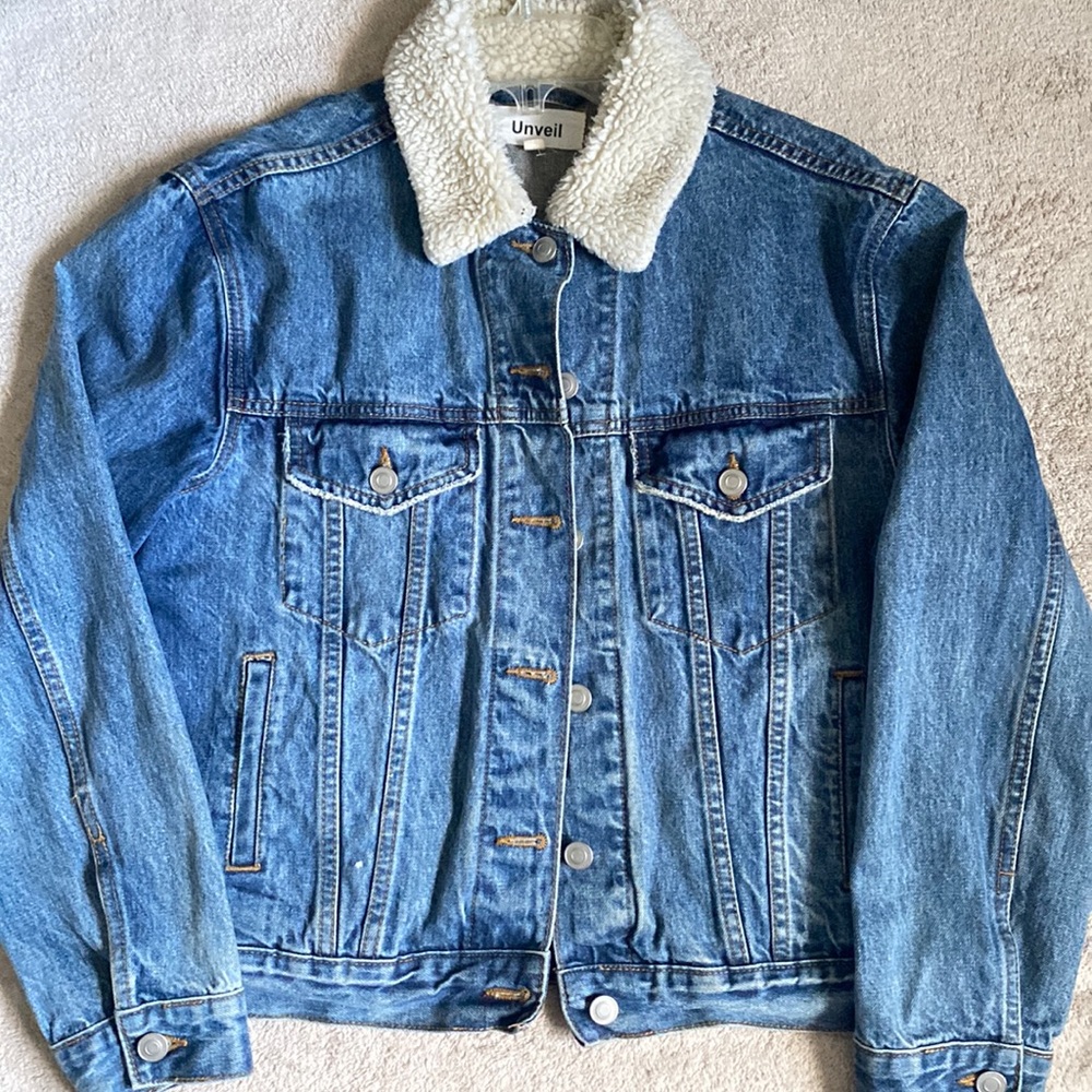 Fur Collar Jean Jacket